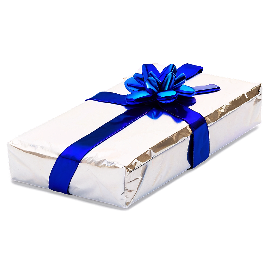 Foil Wrapped Gift Png 06252024 PNG image