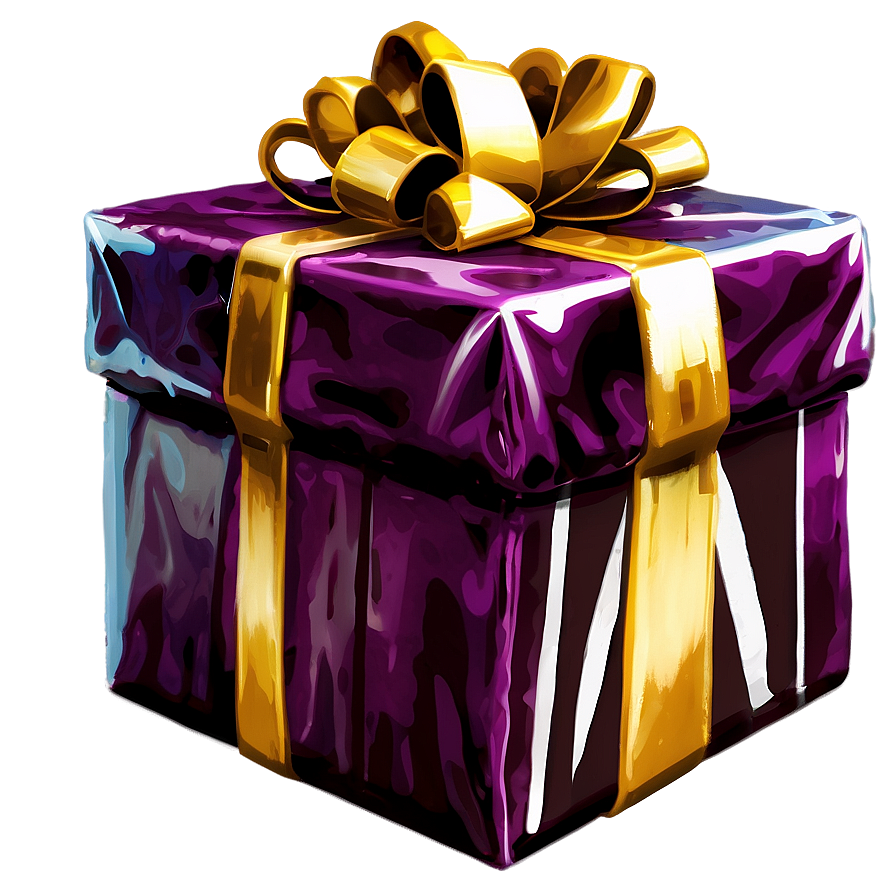 Foil Wrapped Gift Png Sia PNG image