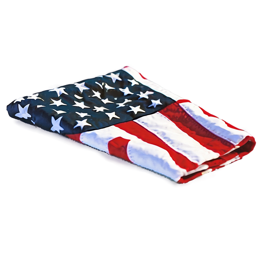 Folded American Flag Transparent Png Qpg96 PNG image