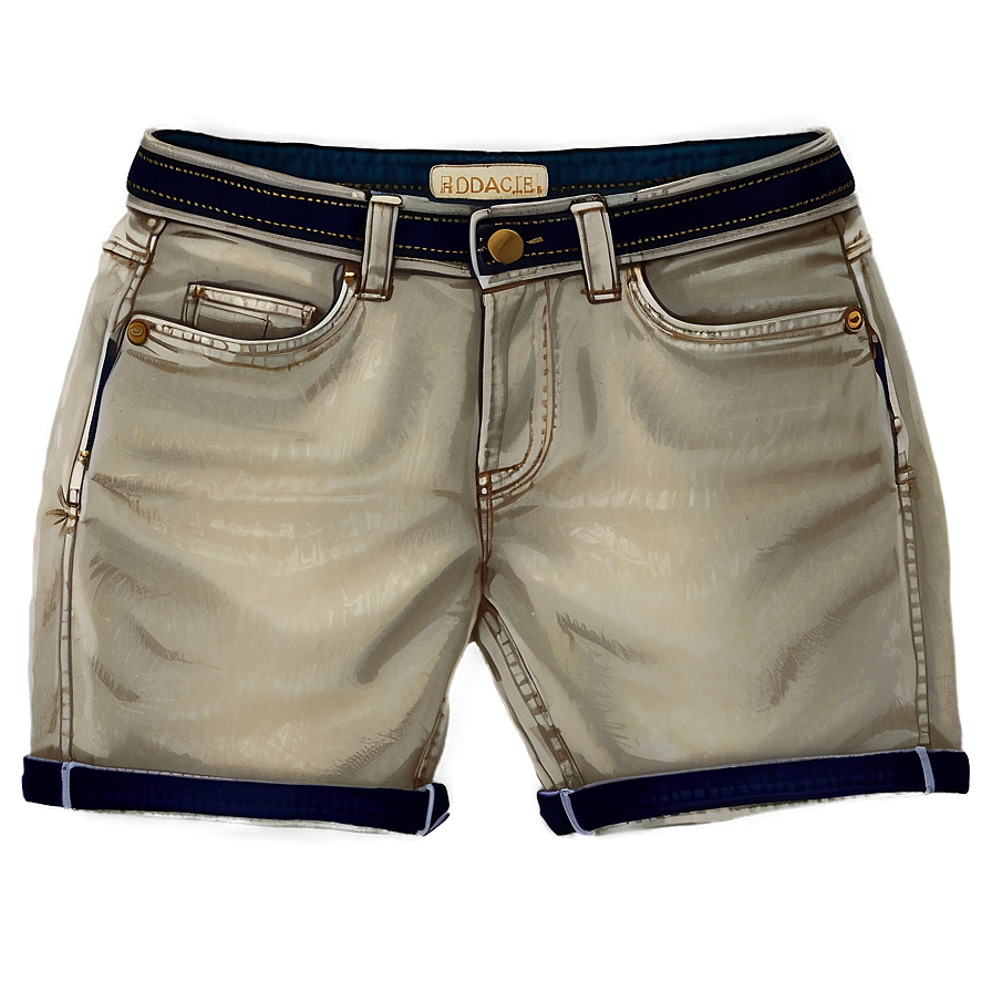 Folded Hem Jorts Png Khs53 PNG image