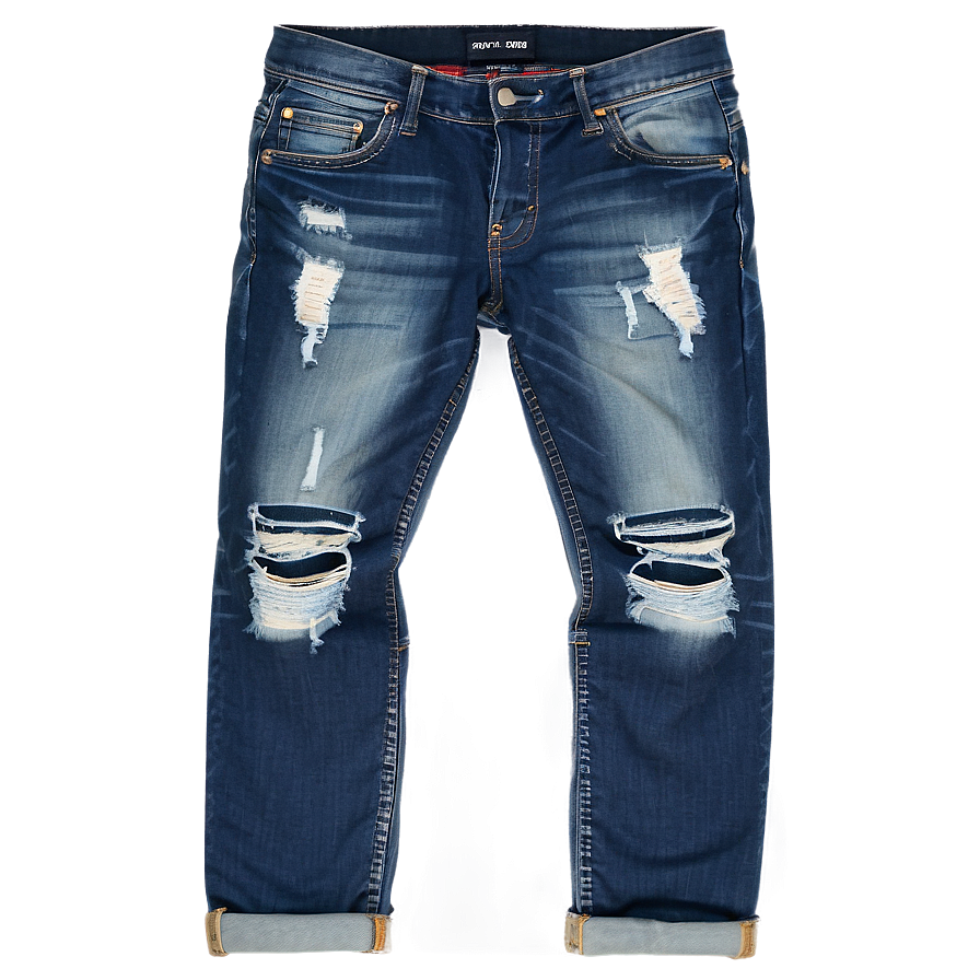 Folded Jeans Flat Lay Png 06272024 PNG image