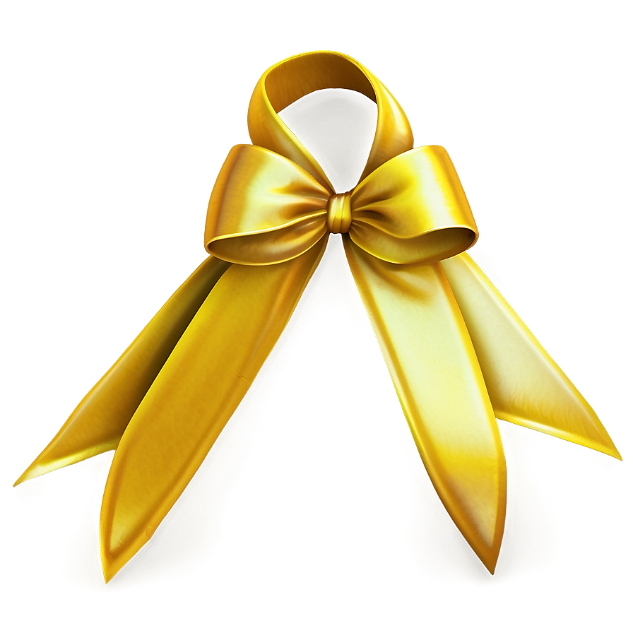 Folded Yellow Ribbon Png Qqe PNG image