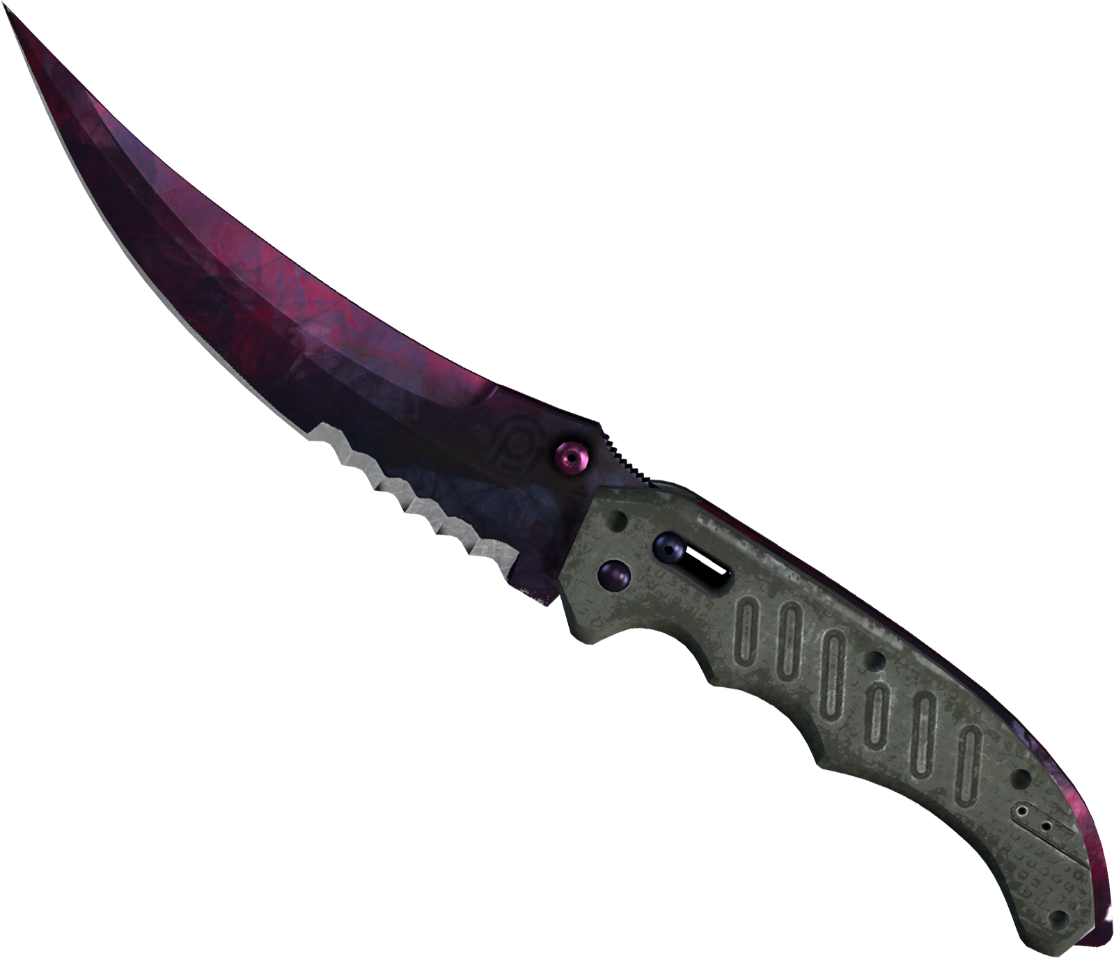 Folding Knifewith Purple Blade PNG image