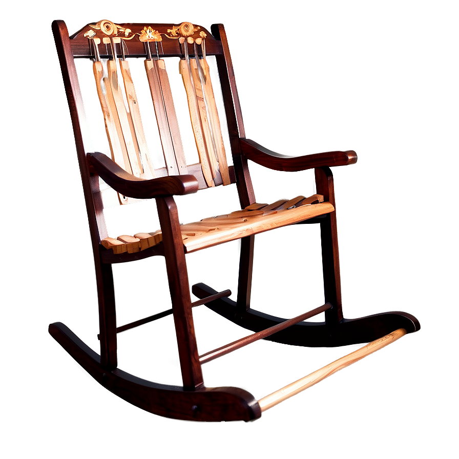 Folding Rocking Chair Png 06122024 PNG image