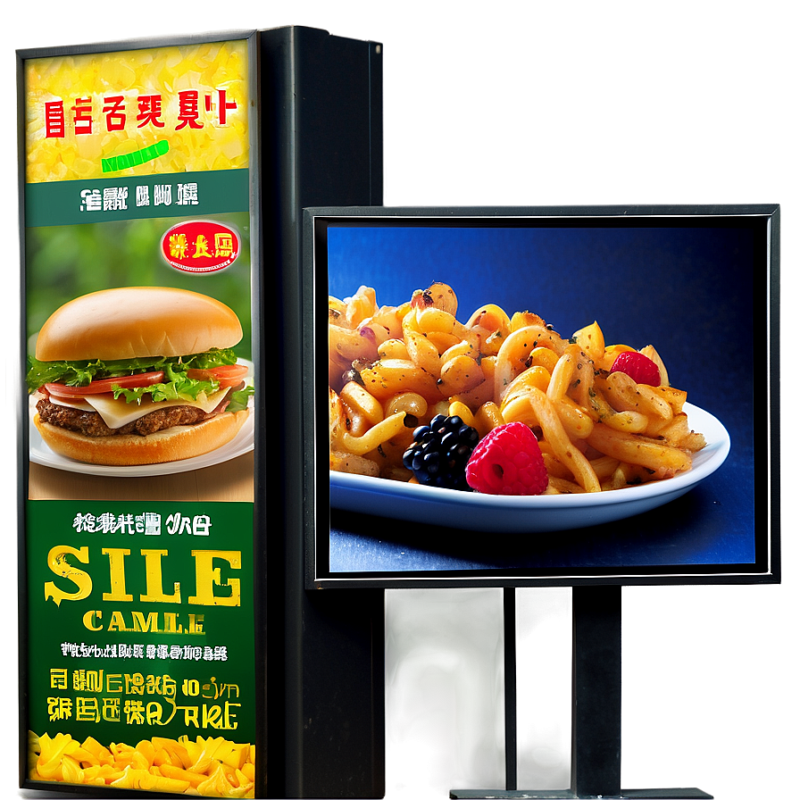 Food Advertisement Billboard Png Xed34 PNG image