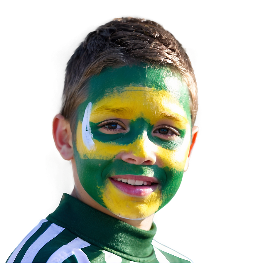 Football Fan Face Paint Png Ehb25 PNG image