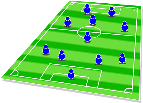 Football Formation Graphic PNG image