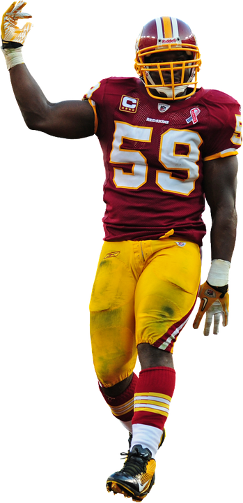 Football Linebacker In Action PNG image