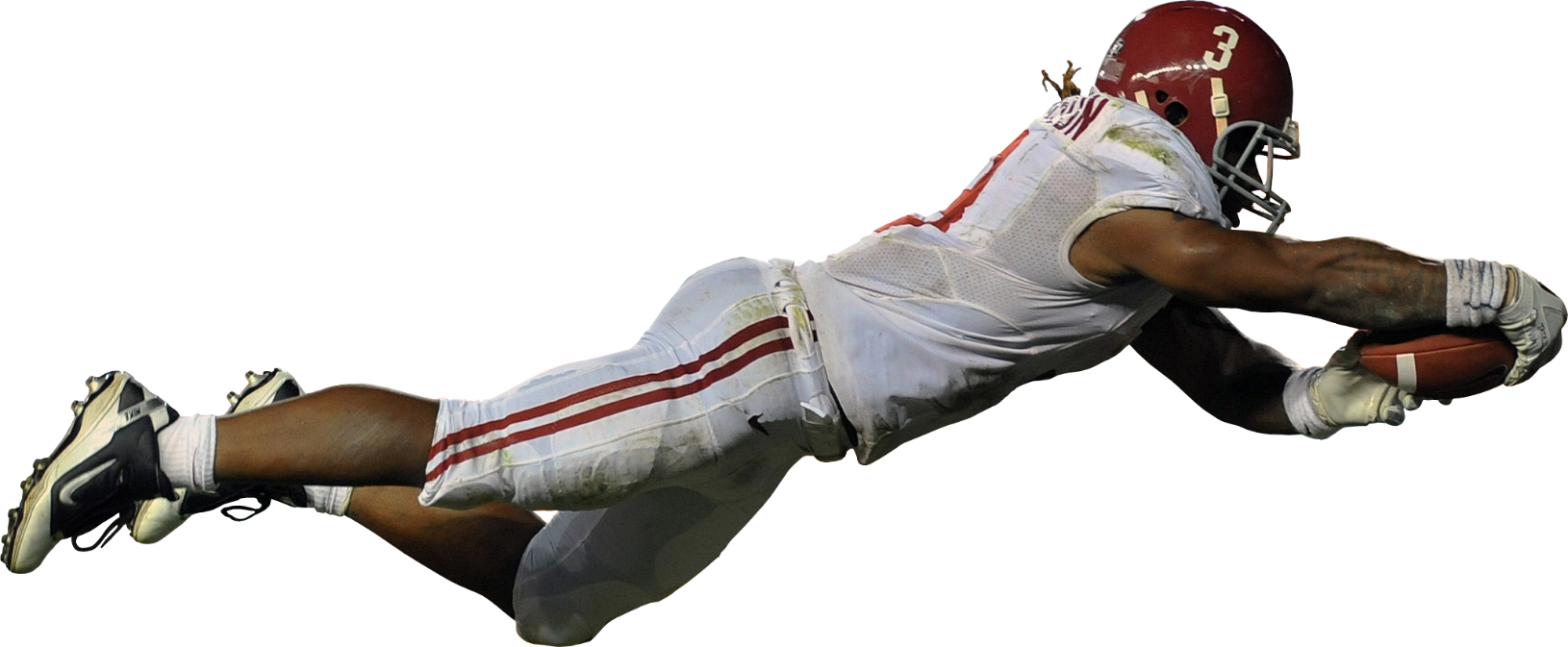 Football Player Diving Catch PNG image