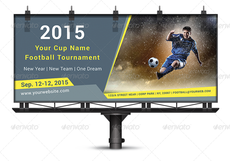 Football Tournament Billboard2015 PNG image