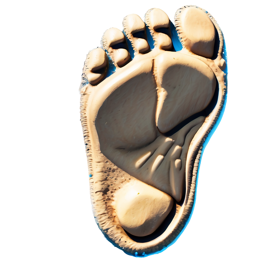 Footprint On Wet Sand Png Kwm PNG image