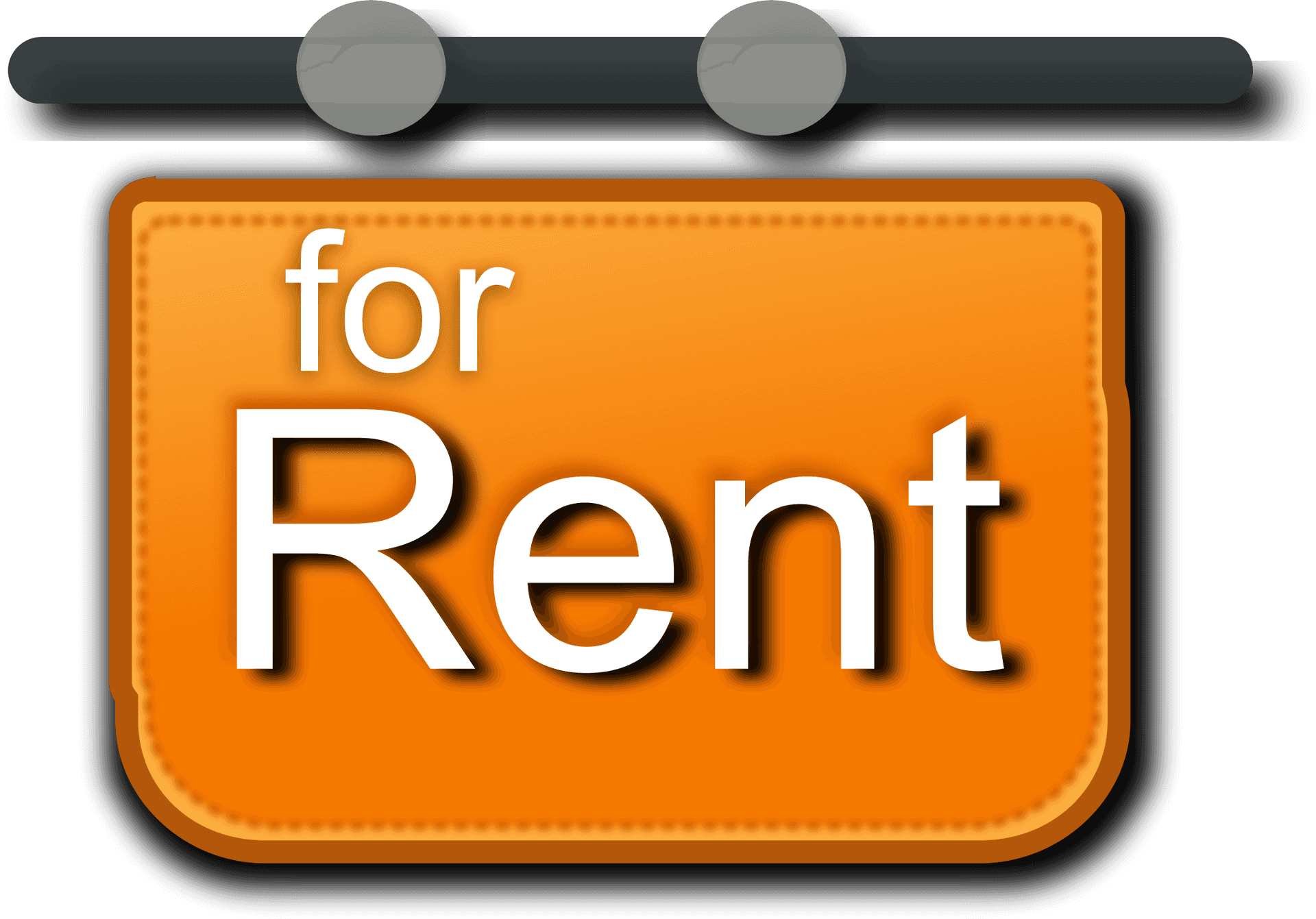 For Rent Signboard Graphic PNG image