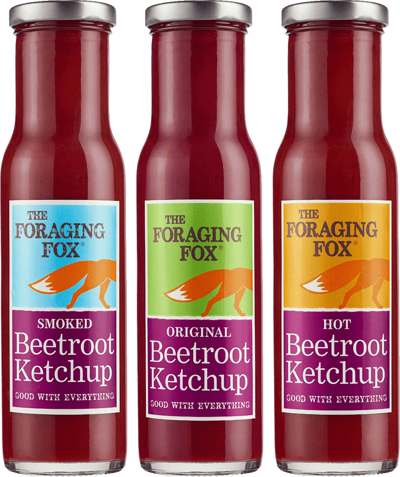 Foraging Fox Beetroot Ketchup Varieties PNG image