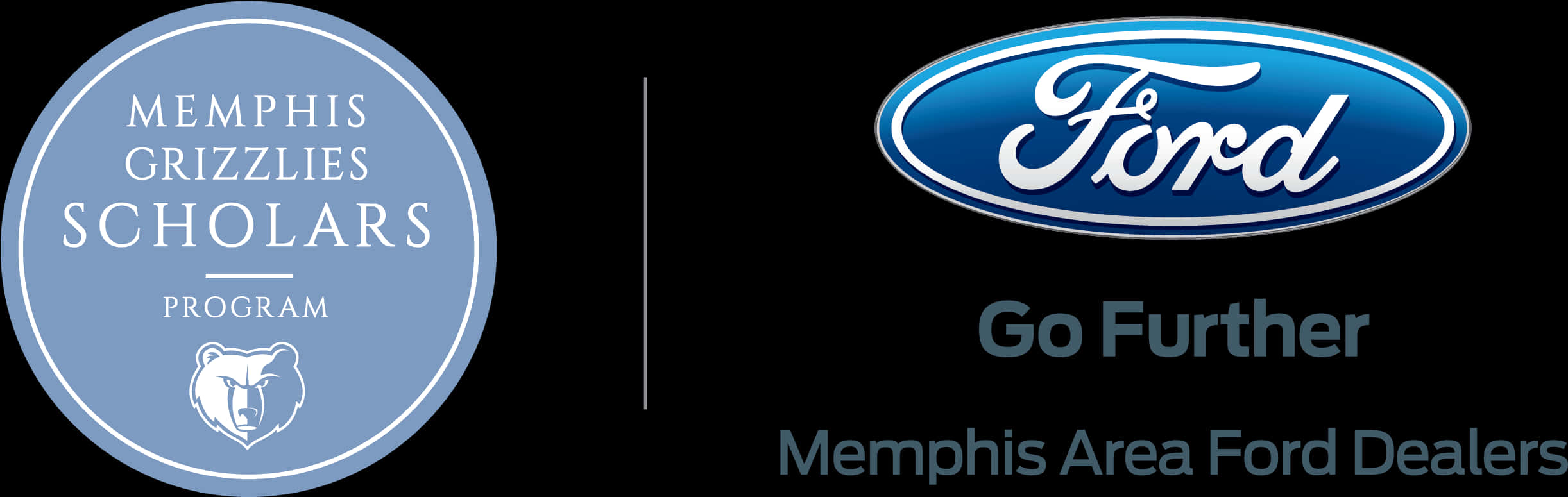 Ford Logo Memphis Grizzlies Scholars Program Banner PNG image