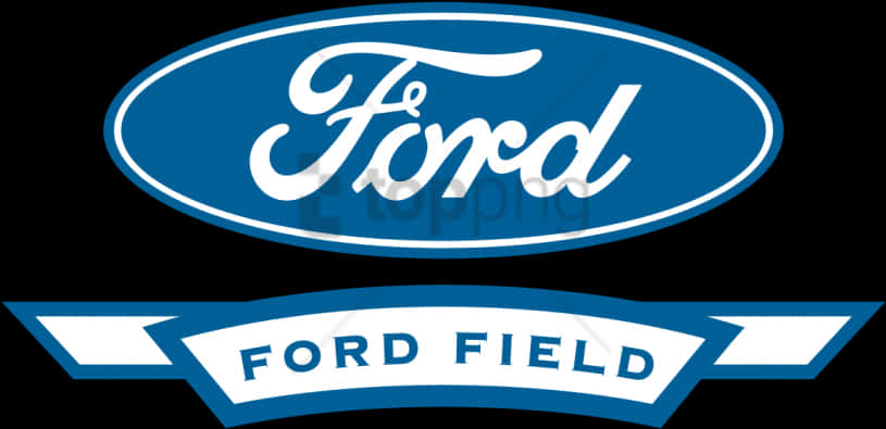 Ford Logoand Ford Field Signage PNG image