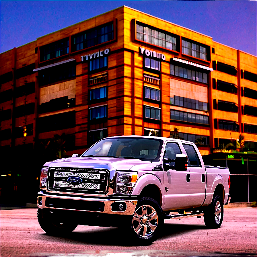 Ford Truck In Urban Landscape Png 7 PNG image