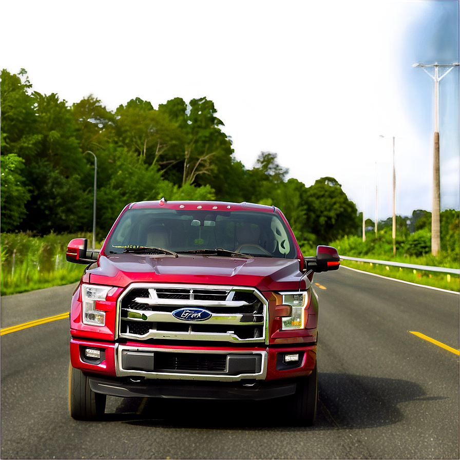 Ford Truck On Highway Journey Png Qty PNG image