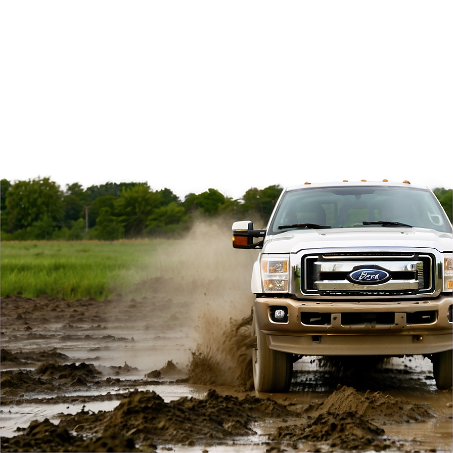 Ford Truck Performance In Mud Png Vvr43 PNG image