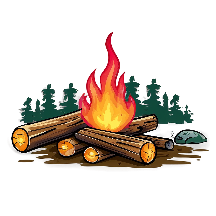 Forest Campfire Clipart Png 06262024 PNG image