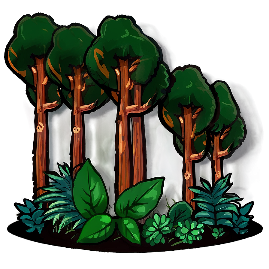 Forest Doodle Png Cgm PNG image