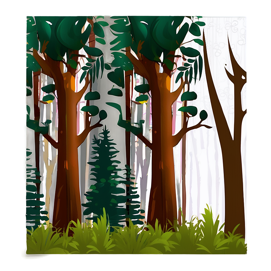 Forest Doodle Png Jjm32 PNG image