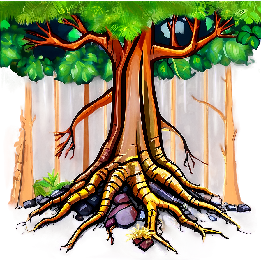 Forest Floor Roots Scene Png Mjj PNG image