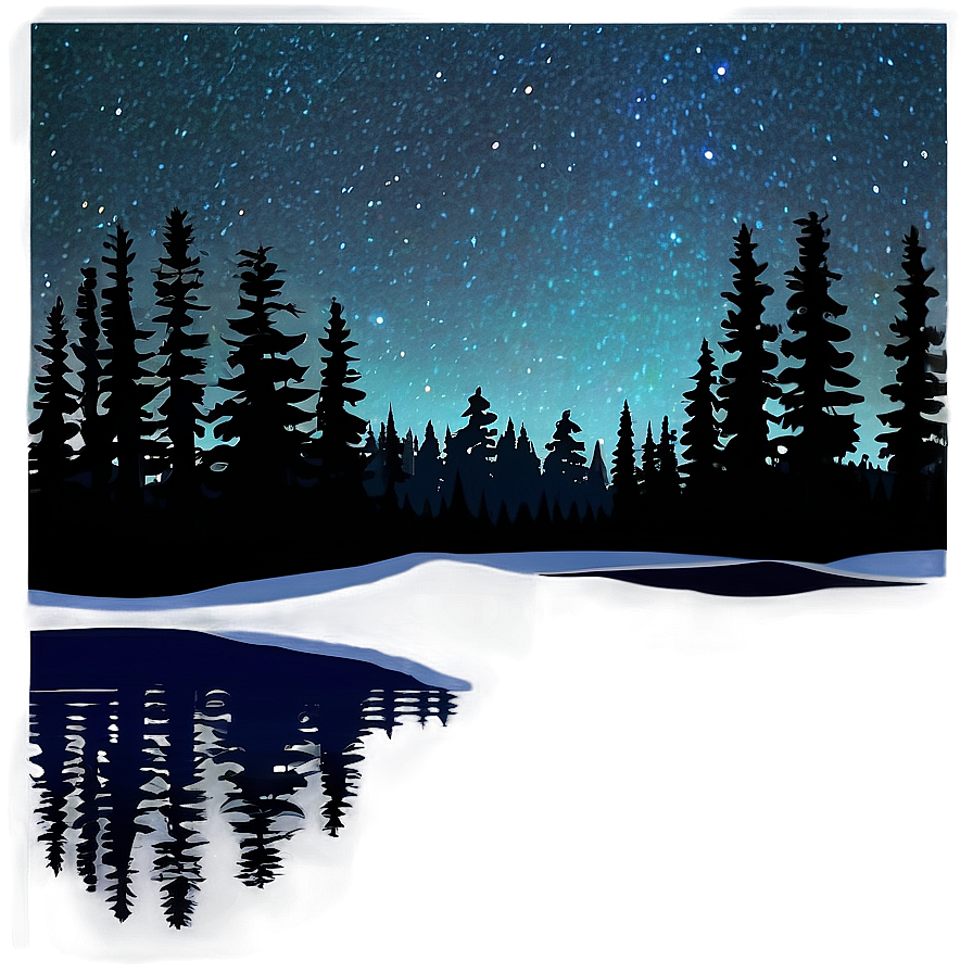 Forest Night Sky Clipart Png Cna PNG image