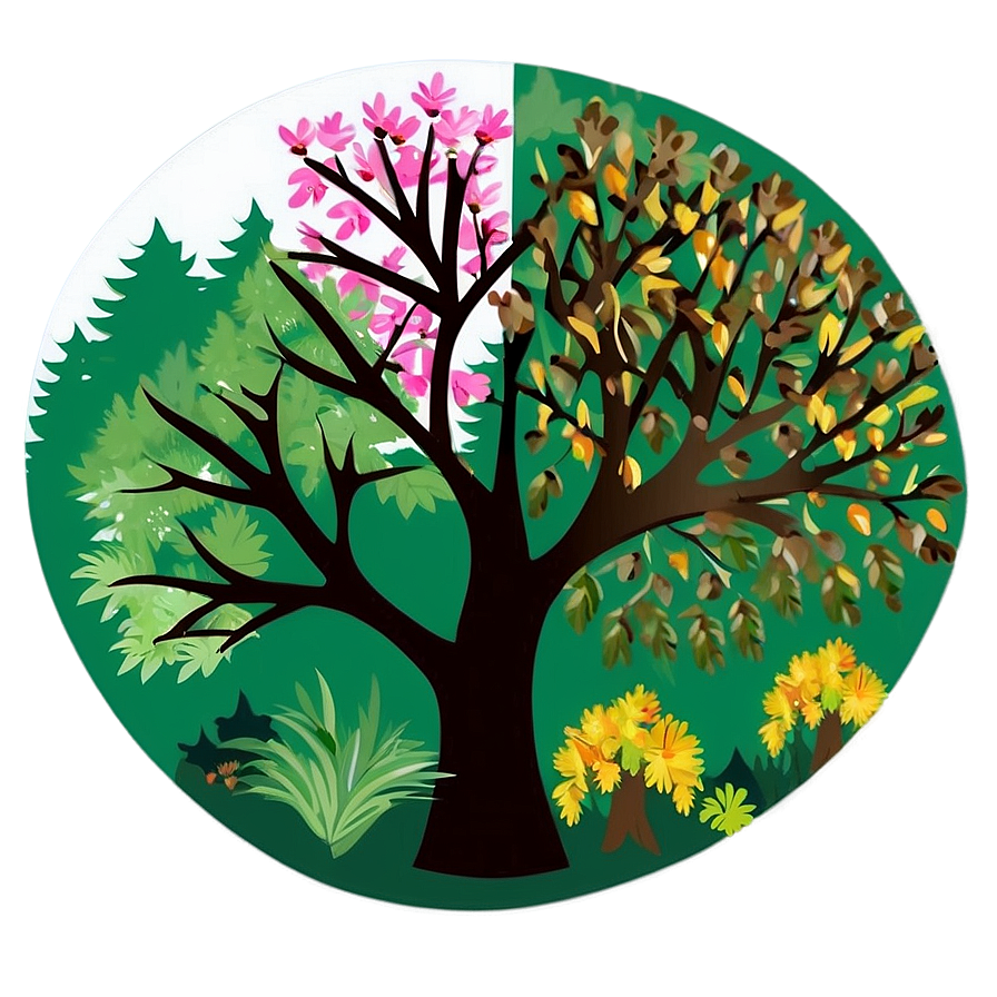 Forest Seasons Clipart Png 06262024 PNG image