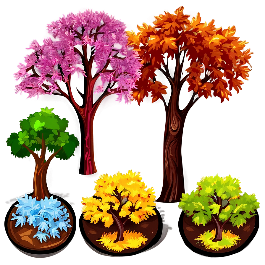 Forest Seasons Clipart Png 06262024 PNG image