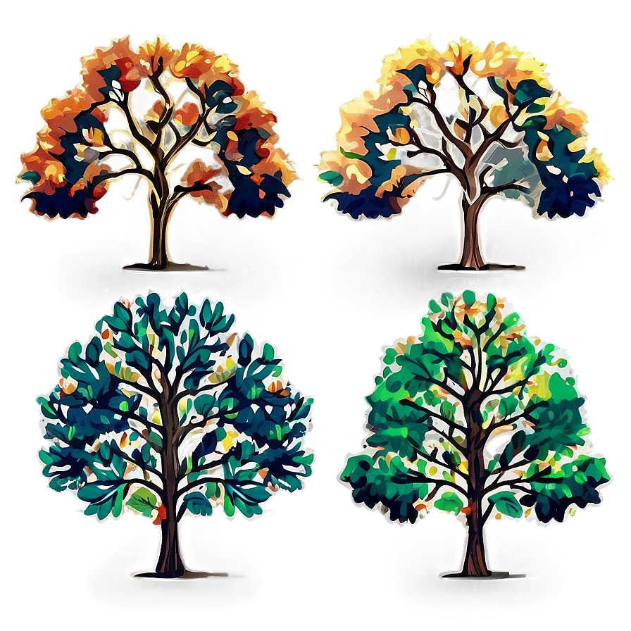 Forest Trees During Autumn Png 30 PNG image