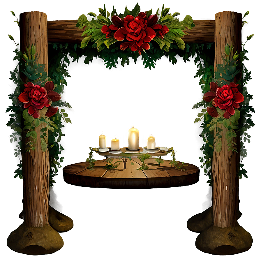 Forest Wedding Altar Png 06242024 PNG image