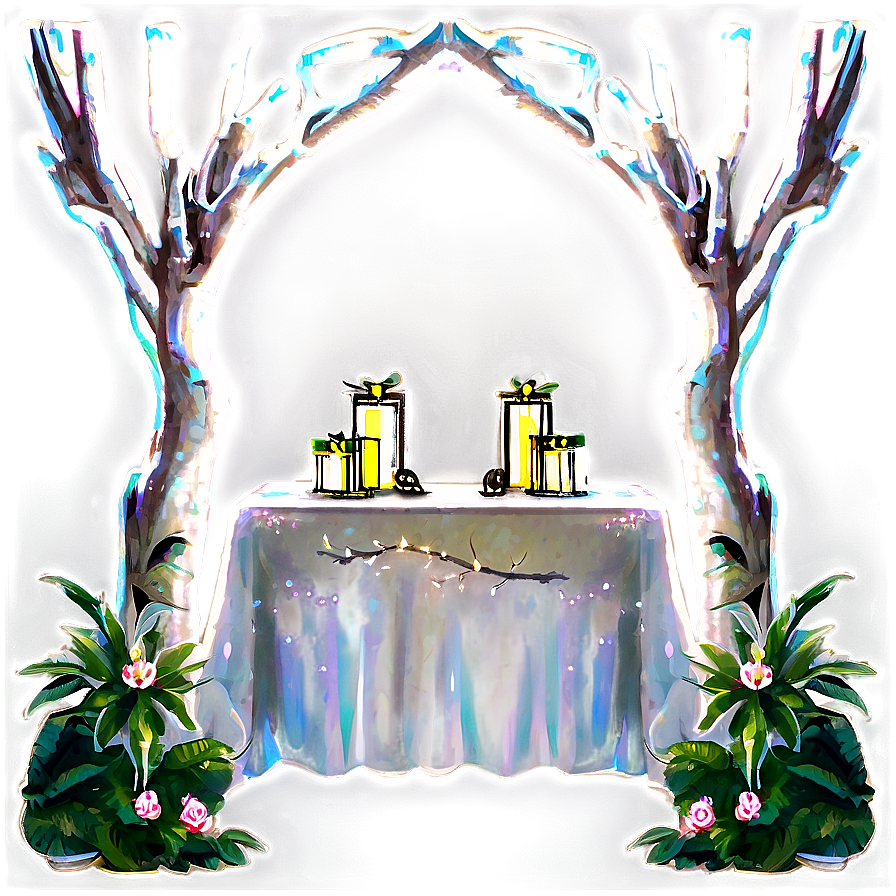 Forest Wedding Altar Png 89 PNG image