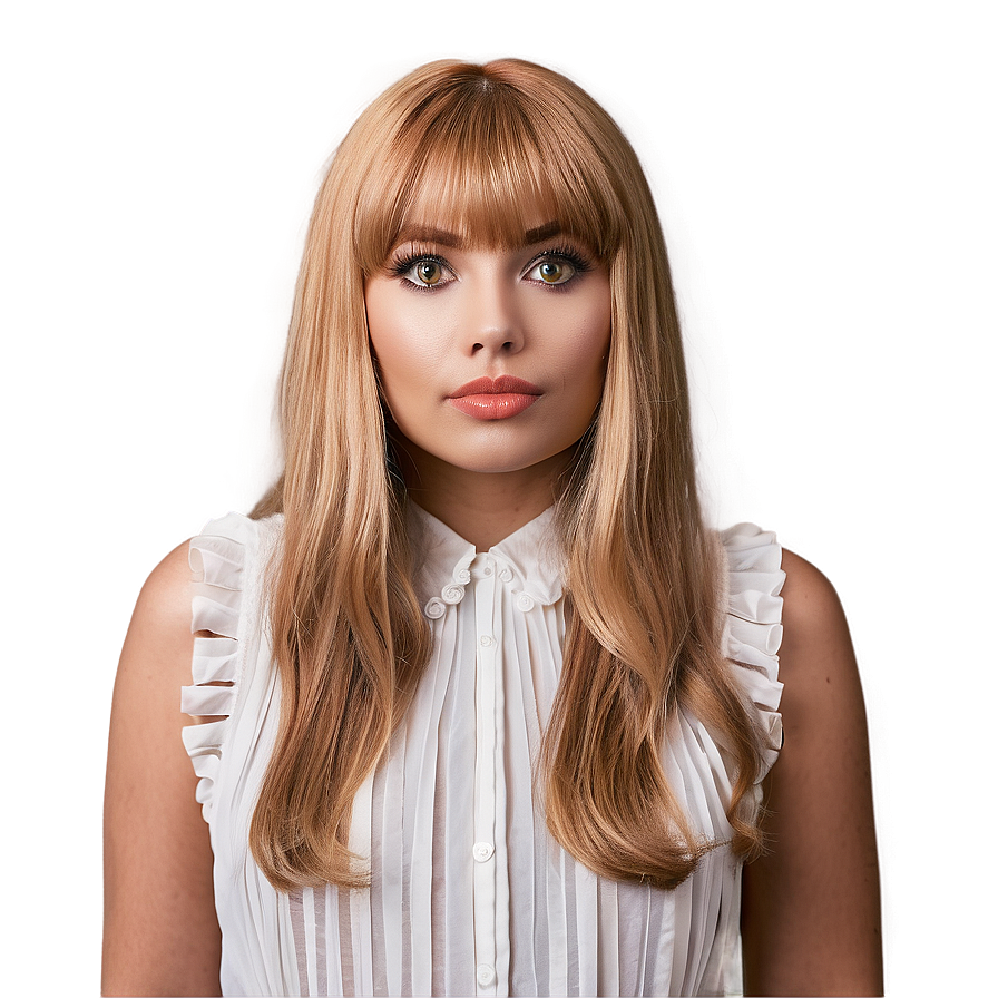 Formal Blonde Bangs Png 98 PNG image