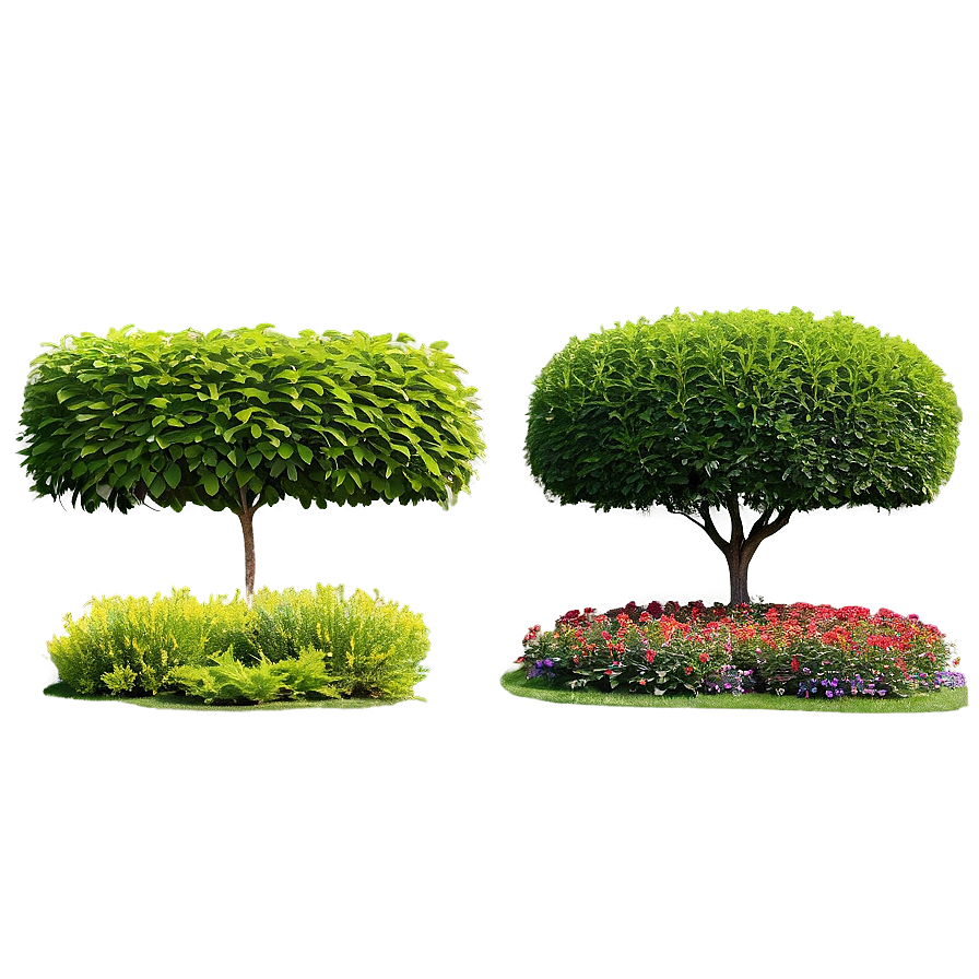 Formal Garden Shrubs Png Tpy PNG image