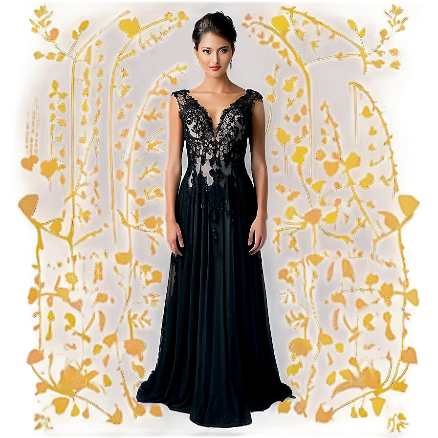 Formal Lace Gown Png Pna65 PNG image