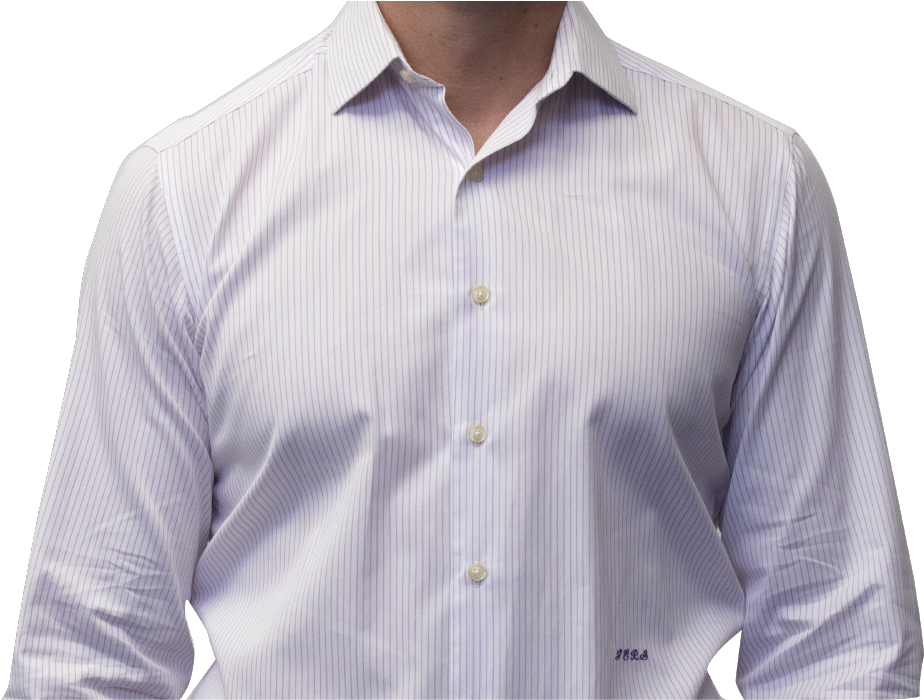 Formal Striped Dress Shirt PNG image