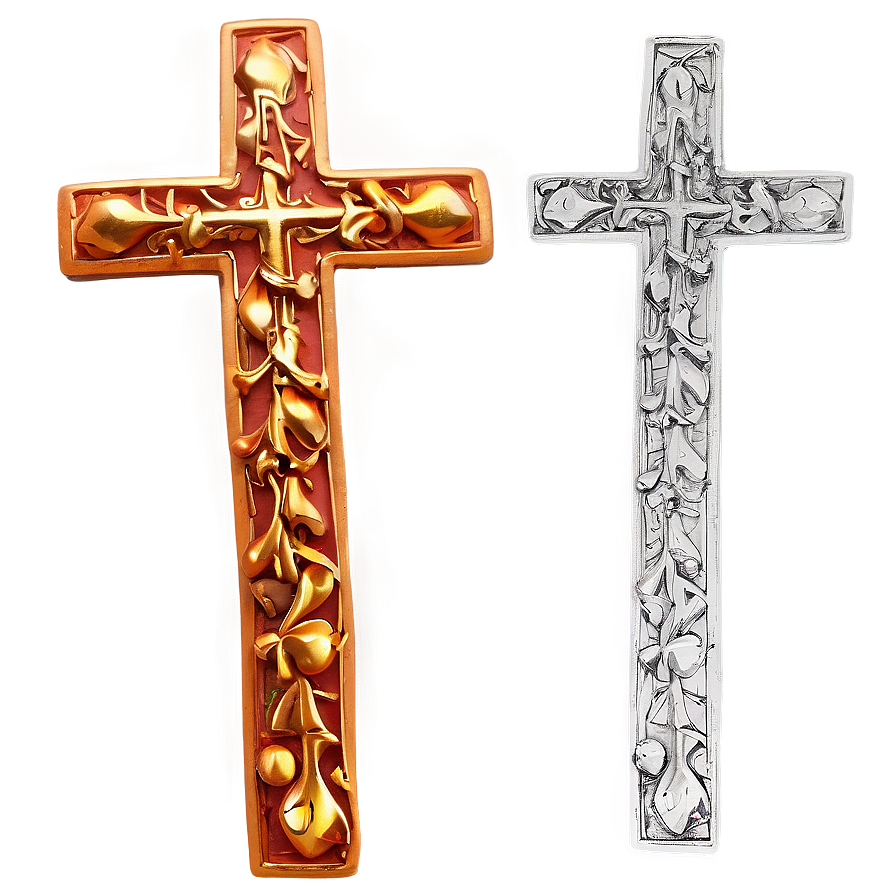 Formed Cross Outline Png 04302024 PNG image