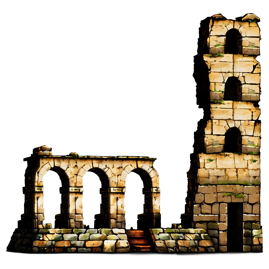 Forsaken City Ruins Png Tif98 PNG image