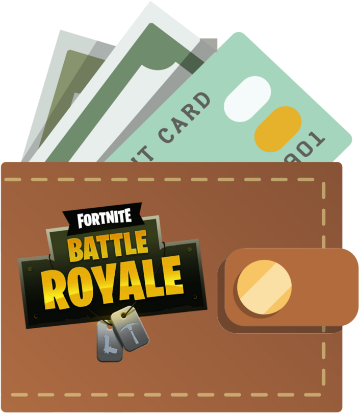 Fortnite Battle Royale Walletand Credit Cards PNG image