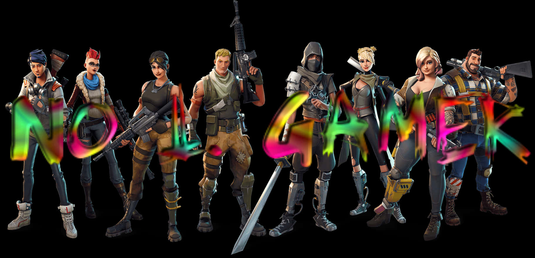 Fortnite Characters Non Gamer Graphic PNG image