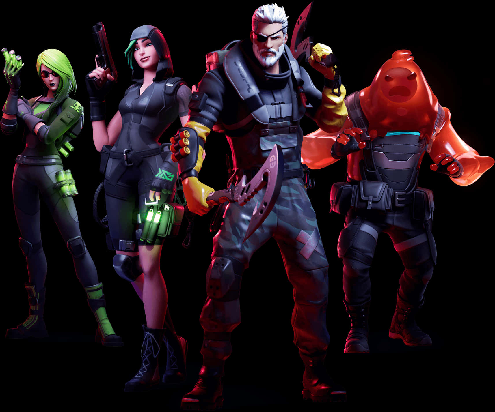 Fortnite Characters Showcase PNG image