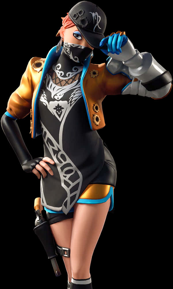 Fortnite Female Character Pose PNG image