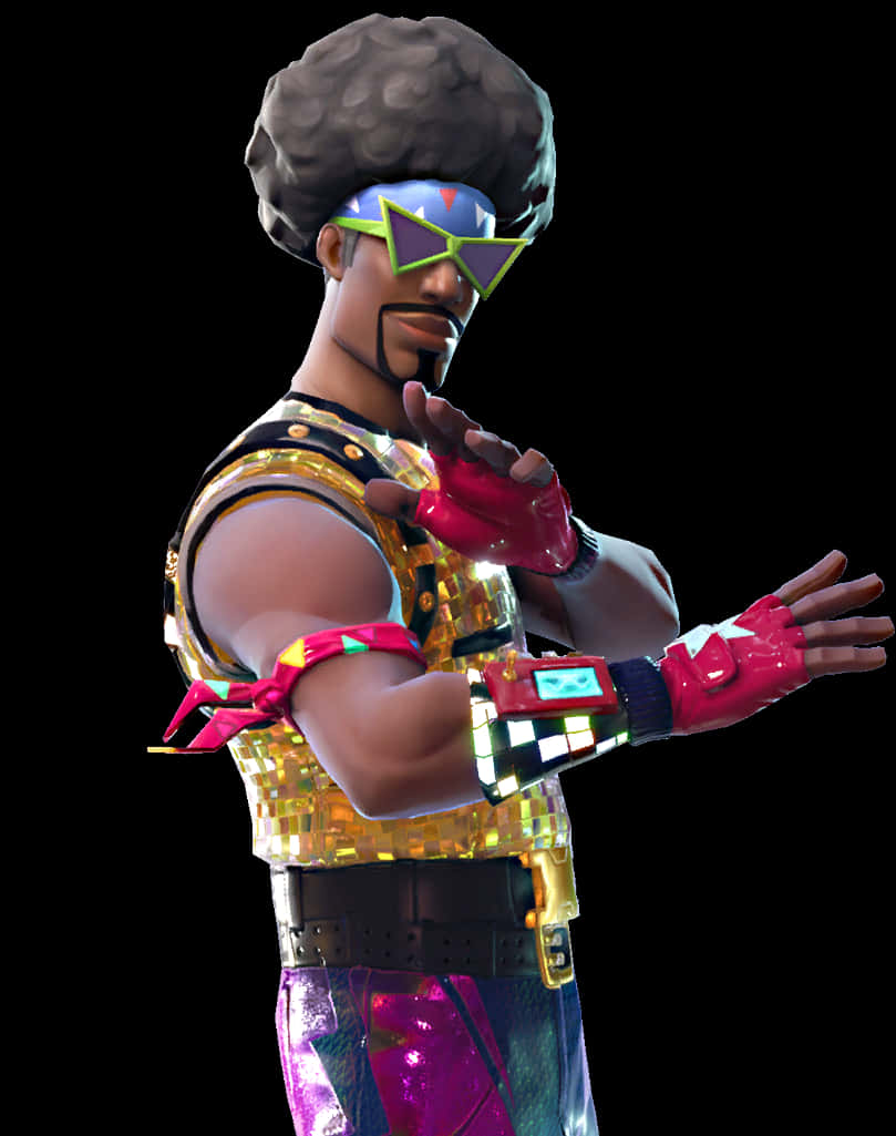 Fortnite Funky Disco Character PNG image