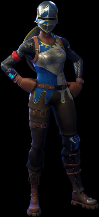 Fortnite Knight Female Character Pose PNG image