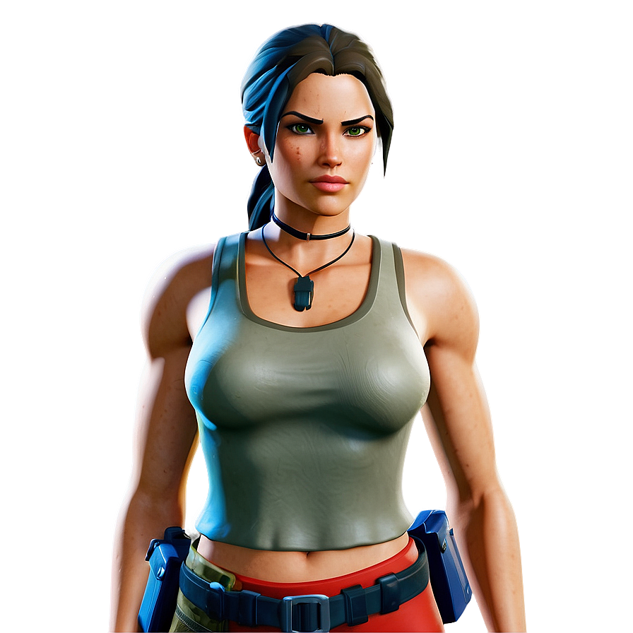 Fortnite Lara Croft Survivalist Png 06282024 PNG image