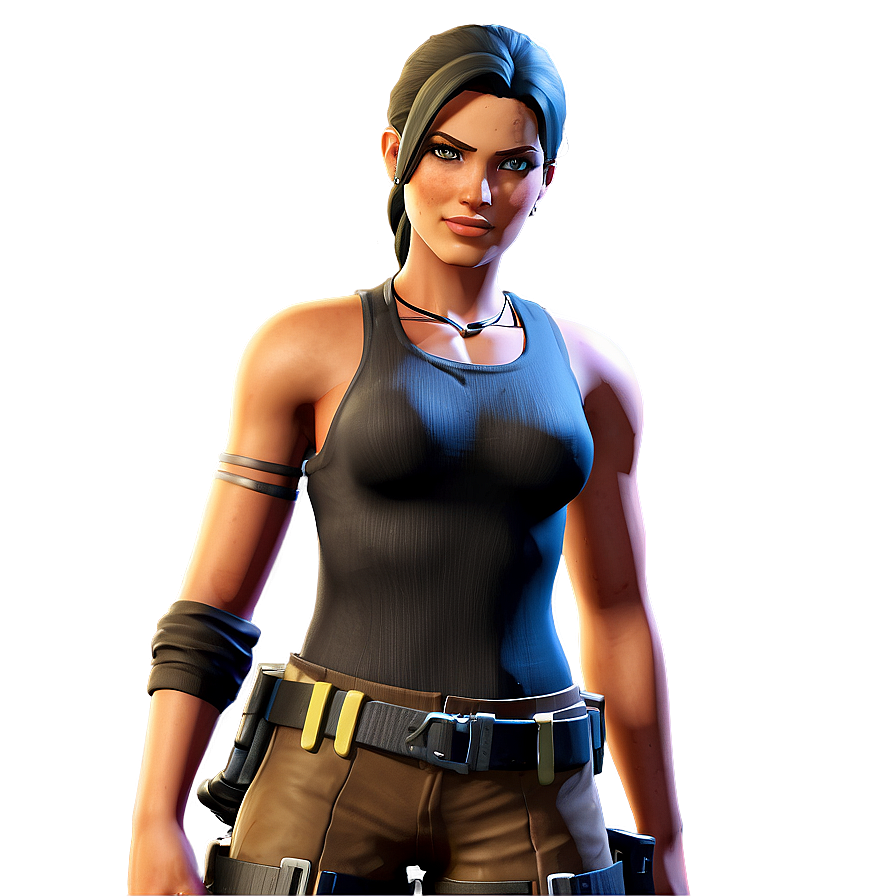 Fortnite Lara Croft Survivalist Png 06282024 PNG image