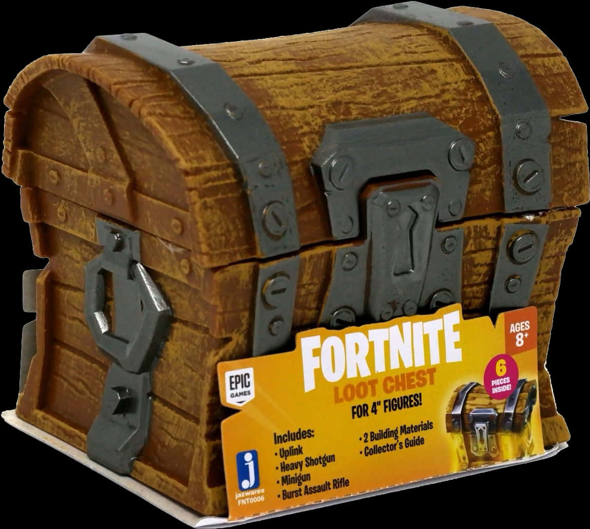 Fortnite Loot Chest Toy Packaging PNG image