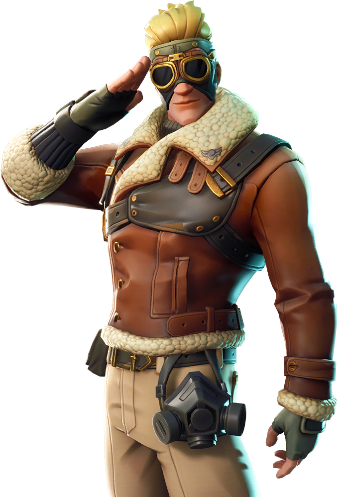 Fortnite Salute Emote Character PNG image