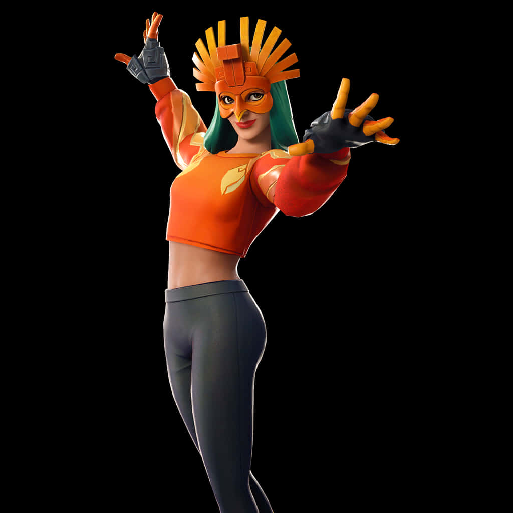 Fortnite Sunbird Skin Pose PNG image