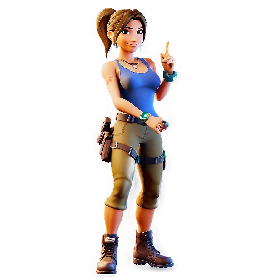 Fortnite Tomb Raider Lara Croft Challenge Png 97 PNG image